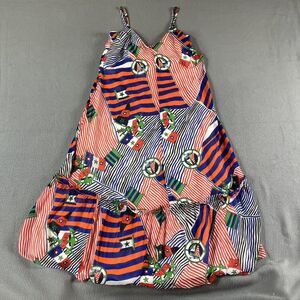 Lauren Ralph Lauren Anchor Dress Womens Small Multicolor Nautical Stripe